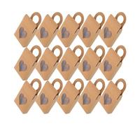 BETOOKY Wine Bottle Boxes Packaging Kraft Paper and 30pcs with Window and Heartshaped Hanging Design Holiday Party for Holiday and Party Decoration for Decoration