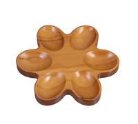 BETOOKY Wooden Egg Holder Tray Eggs Rack Sturdy Natural Wood Storage for Fridge Countertop Kitchen Display with Festive Six-petal Flower Design for Easter and Family Gatherings