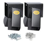 BETOOL Swing Set Brackets - 2pcs A Frame Swing Bracket Hardware with All Mounting Accessories (Black)