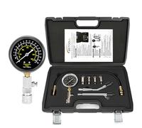 BETOOLL 8pcs Petrol Engine Cylinder Compression Tester Kit Automotive Tool Gauge