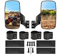 BETOOLL Upgraded Adjustable Pair UTV Side Mirror Set 1.75 or 2inch Roll Bar Cage, Universal UTV Side View Mirrors High Impact(Pack of 2)