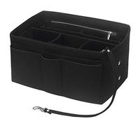 Betoores Felt Bag Organiser, Multi-Pocket Handbag Organizer Insert Handbag Purse Organiser Bag in Bag Handbag Liner Tote Organiser Bag Pouch,Black - M