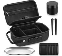Betoores Smell Proof Bag with Accessories, Lockable Smell Proof Container Stash Box with 5 Smell Proof Baggies, 2 Doob Tube, Smell Proof jar and Storage Tray - Black