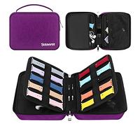 Betoores Watch Strap Organiser, 40 Strap Storage Bag, Foldable Waterproof Nylon, Purple, Modern