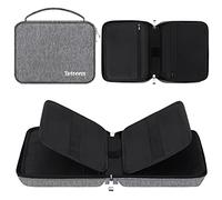 Betoores Watch Strap Organiser, Watch Strap Storage Bag Holds 20/40 Straps, Foldable Waterproof Nylon Watch Straps, Bag for Watchbands, Watches, Pens, Charging Cable, gray, 40 Riemen, Modern