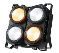 Betopper 4x100W LED Satge Lights, Upgraded Amber+Cool White COB Blinder Light, High CRI/RA(>95) DMX512 Spotlight, 4 Eye Matrix Disco Lights for Wedding Party Photostudio Theater, 1S
