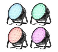 BETOPPER 54x4W RGBW LED PAR Stage Light, High CRI Ra>90, 5000lm DJ Uplight with DMX 4/8CH, Sound Activated, Auto & Master-Slave, for Wedding, Church, Studio & Live Show，4 Pack