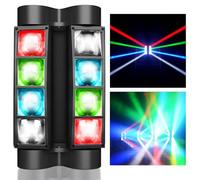 BETOPPER DJ Light LED RGBW Moving Head Disco Lights, 8x3W DMX Lights‘ with Magic Beam Light Effects. Supports Sound Activated & DMX512 Stage Lighting for Parties, Show, Stage Concert, Club (1S)