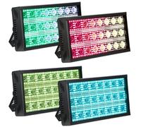 BETOPPER LF2405 300W Matrix Beam Strobe Light, RGB and White LED Stage Effect Light, 5/11/112CH DMX512 and RDM, 0-100% Linear Dimming, Auto/Sound/Master-Slave for DJ Club Bar Wedding Show，4Pack