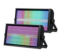 BETOPPER LF4808 200W Matrix Strobe Light, RGB Wash + White Blinder Effect, DMX512/RDM Stage Light with Pixel Mapping, 4/15/152CH for DJ, Church, Wedding & Live Events，2 Pack
