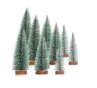 Betos Miniature Christmas Tree, Artificial Frost Trees 10cm 15cm 20cm TableTop Christmas Trees Small Pin Trees Mini Xmas Trees for Christmas Party Home Office Indoor Decor