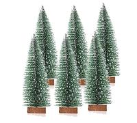 Betos Miniature Christmas Tree - Artificial Frost Trees 10cm 15cm 20cm TableTop Mini Xmas Tree for Christmas Party Home Office Indoor Decor