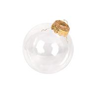 Betos Transparent Christmas Ball,3 pcs Plastic Transparent Balls Christmas Tree Ornaments DIY Fillable Ball Ornament Clear Empty Baubles for Xmas Tree Wedding Party Decor