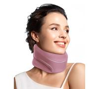 BETOVIN Adjustable Soft Foam Neck Brace - Cervical Collar for Sleeping & Pain Relief, Comfortable Neck Support Keeps Spine Aligned, Suitable for Whiplash & Posture Correction(Hot Pink, S)