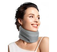 BETOVIN Adjustable Soft Foam Neck Brace - Cervical Collar for Sleeping & Pain Relief, Comfortable Neck Support Keeps Spine Aligned, Suitable for Whiplash, Injury & Posture Correction(Gray, S)