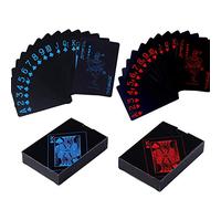 BETOY Poker Playing Cards 2 Pack 54 Pieces Waterproof PVC Multipack Poker Playing Cards Set Classic Magic Tricks Tool for Party and Game
