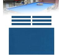 BETRAM Pool Table Cloth, Billiard Cloth, 7ft/8ft/9ft High Performance Table Felt Cushion with 6Pcs Side Wrap, Choose from Blue/Red/Green/Black 7ft blue