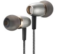 Betron AX3 Wired Earphones In-Ear Headphones with Microphone, Noise Isolating Deep Bass HD Stereo Sound, Tangle-Free 3.5 mm Jack Earbuds for Phone Tablet Laptop Gaming - Silver