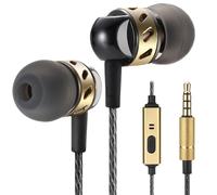Betron AX5 Wired In-Ear Earphones with Microphone, Noise Isolating, Deep Bass, 3.5mm Jack