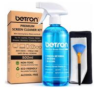 Betron Screen Cleaner Spray Kit with Cloth for TV, Laptop, Monitor, 500ml