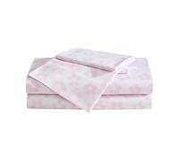 Betsey Johnson - Bed Sheets, 100% Silky Smooth Bedding with Matching Pillowcases, Stain & Wrinkle Resistant, Whimsical Inspired Home Essentials (Retro Daisy Pink, Full)