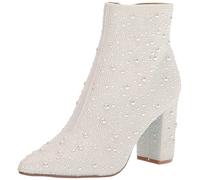 Betsey Johnson Blue Women's Cady Ankle Boot, Pearl, 9.5