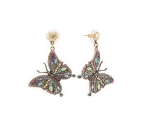 Betsey Johnson Butterfly Drop Earrings, One Size, Metal, No Gemstone