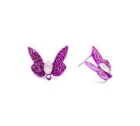 Betsey Johnson Butterfly Stud Earrings, One Size, Metal, No Gemstone