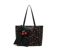Betsey Johnson Cherry Best Tote, Black, Black, One Size