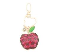 Betsey Johnson Crystal Apple Key Fob Charm