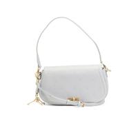 Betsey Johnson Flap Shoulder Bag with Bag Charms, Blue Aura, 11 Inches W X 6.5 Inches H