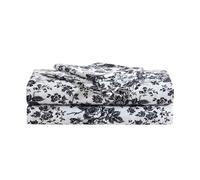 Betsey Johnson - Full Bed Sheets, Soft & Lightweight Bedding, Fade & Wrinkle Resistant (Betseys Toile Black, Full)