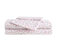 Betsey Johnson - Full Bed Sheets, Super Soft & Lightweight Bedding with Matching Pillowcases, Fade & Wrinkle Resistant (Ballet Floral Pink, Full)