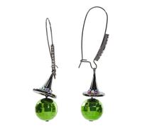 Betsey Johnson Halloween Witch Dangle Earrings, One Size, Metal, No Gemstone