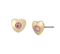 Betsey Johnson Jewelry Women's Glam Heart Stud Earrings
