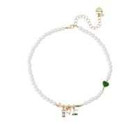 Betsey Johnson Jewelry Women's Golf Bib Pearl Necklace