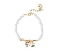 Betsey Johnson Jewelry Women's Golf Charm Pearl Strand Bracelet
