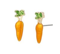 Betsey Johnson Jewelry Women's Spring Chick Carrot Stud Earrings