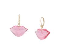 Betsey Johnson Jewelry Women's Sweetheart Lips Drop Earrings