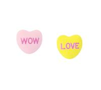 Betsey Johnson Jewelry Women's Sweetheart Mismatch Stud Earrings