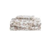 Betsey Johnson - King Bed Sheets, Soft & Lightweight Bedding, Fade & Wrinkle Resistant (Garden Toile Brown, King)