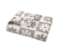 Betsey Johnson - King Blanket, Lightweight & Warm Plush Bedding, All Season Home Decor (Daisy Check Brown, King)