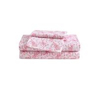 Betsey Johnson - King Sheet Set, Soft & Lightweight Bedding, Fade & Wrinkle Resistant (Ballet Bows Pink, King)