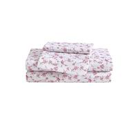 Betsey Johnson - King Sheet Set, Soft & Lightweight Bedding, Fade & Wrinkle Resistant (Floral Toile Pink, King)
