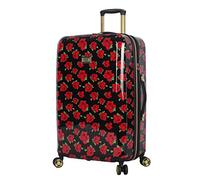 Betsey Johnson Luggage Hardside Midsize 26" Suitcase with Spinner Wheels (26in, Covered Roses)