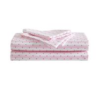 Betsey Johnson - Queen Sheets, Silky & Lightweight Bedding, Fade & Wrinkle Resistant (Wonderland Stripe Pink, Queen)