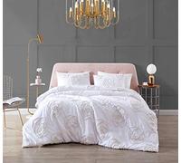 Betsey Johnson | Rambling Rose Collection | Duvet Cover Set- 100% Cotton Ultra Soft, All Season Bedding, Pre-Washed for Added Softness, Full/Queen, Ivory