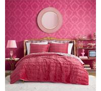 Betsey Johnson - Soft Plush Twin Quilt Set with Sham, Reversible Bedding