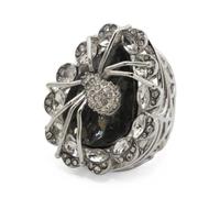 Betsey Johnson Spider Cocktail Halloween Ring