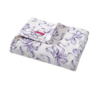 Betsey Johnson - Twin Blanket, Lightweight & Warm Plush Bedding, All Season Home Decor (Ballet Bows Purple, Twin)